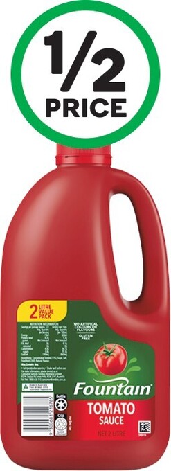 Woolworths Fountain Sauce 2 Litre offer