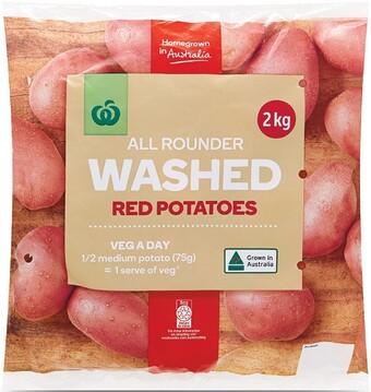 Woolworths Australian Washed Red Potatoes 2 kg Pack offer