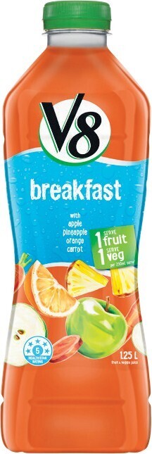 Woolworths V8 Breakfast Juice 1.25 Litre offer
