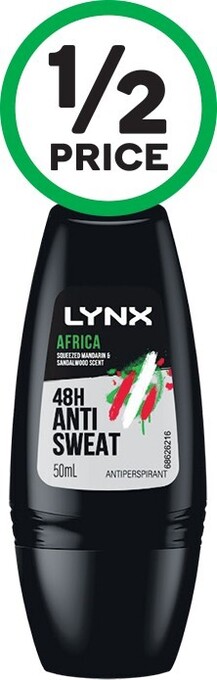Woolworths Lynx Antiperspirant Roll On Deodorant 50ml offer