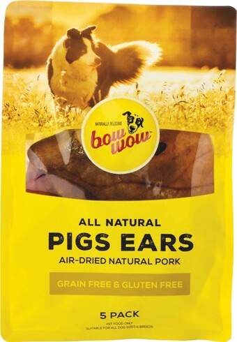 Woolworths Bow Wow Pigs Ears Pk 5 offer