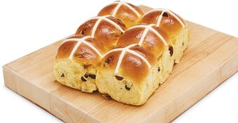 Woolworths Indulgent Brioche Hot Cross Bun Varieties Pk 6* offer