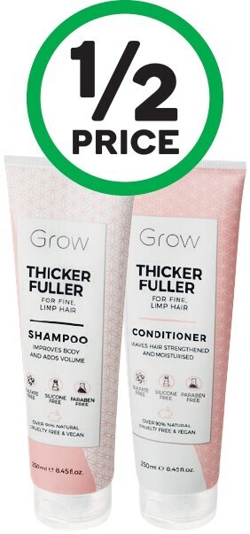 Woolworths Grow Shampoo or Conditioner 250ml offer