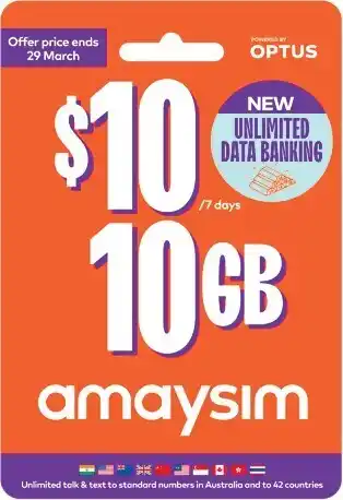 Woolworths amaysim Starter Kit $10^ offer
