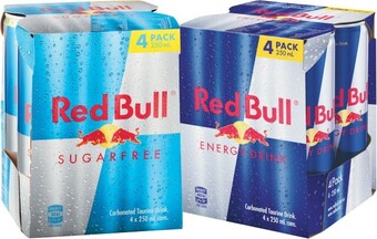 Coles Red Bull Energy Drink 4x250mL offer