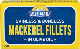 Coles Sole Mare Mackerel Fillets 120g offer