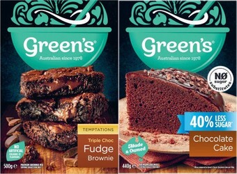 Coles Green’s Premium Baking Mix 350g-630g or Premium Pancake Shake 325g-335g offer