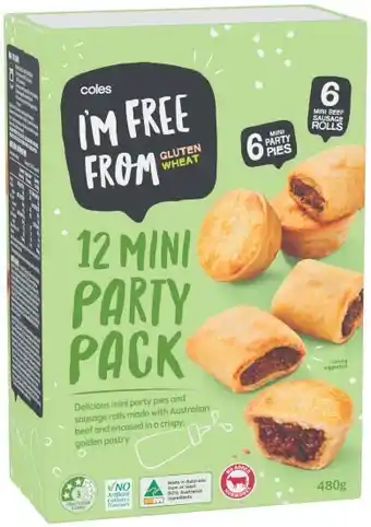 Coles Coles I’m Free From Party Pack 480g offer