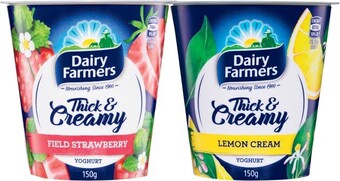 Coles Dairy Farmers Thick & Creamy Yoghurt 150g offer