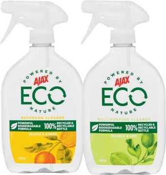 Ajax Eco Multipurpose or Bathroom Cleaner 450mL