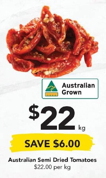 Drakes Australian Semi Dried Tomatoes offer