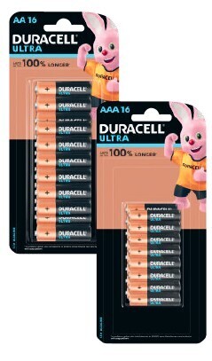 Coles Duracell Ultra AA or AAA 16 Pack offer