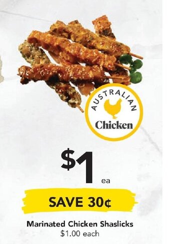 Drakes Marinated Chicken Shaslicks offer