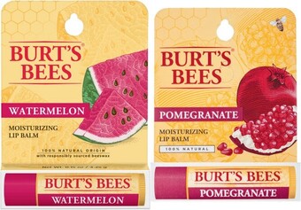 Coles Burt’s Bees Pomegranate or Watermelon Lip Balm 4.25g offer