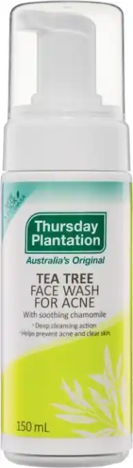 Coles Thursday Plantation Tea Tree Face Wash for Acne 150mL offer