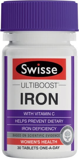 Coles Swisse Ultiboost Iron Tablets 30 Pack offer