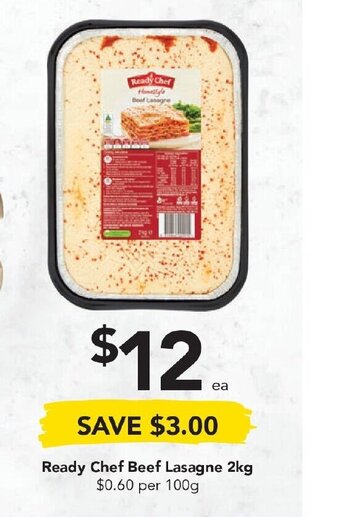 Drakes Ready Chef Beef Lasagne 2kg offer