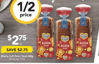Drakes Mighty Soft Raisin Toast 600g offer