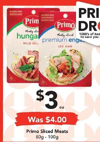 Drakes Primo Sliced Meats 80g-100g offer