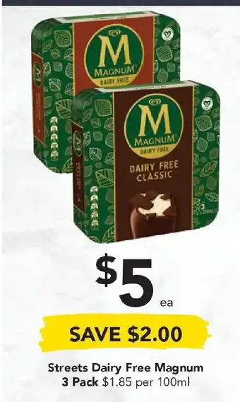 Drakes Streets Dairy Free Magnum 3Pack offer