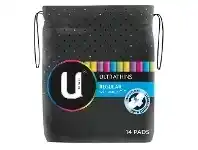U By Kotex Ultrathins Pads Wing Regular 14 Pack