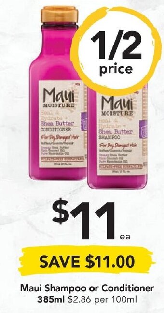 Maui Shampoo or Conditioner 385ml