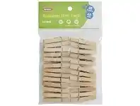 Officeworks Kadink Mini Pegs Natural 25 Pack offer