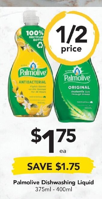 Drakes Palmolive Dishwashing Liquid 375ml-400ml offer