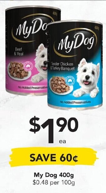 Drakes My Dog 400g offer