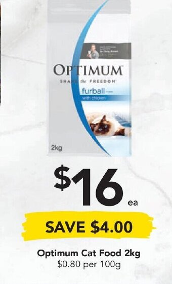 Drakes Optimum Cat Food 2kg offer