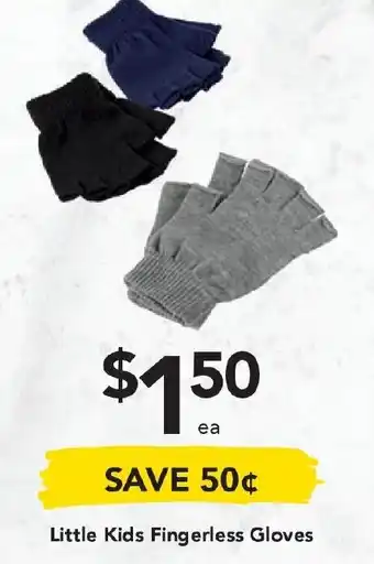 Drakes Little Kids Fingerless Gloves offer