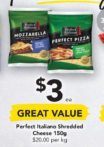 Drakes Perfect Italiano Shredded Cheese 150g offer
