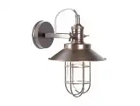 LivingStyles Maine Metal Bunker Wall Sconce - Copper offer