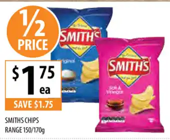 Supabarn Smith's Chips Range 150/170g offer
