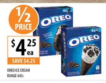 Supabarn Oreo Ice Cream Range 4/6's offer