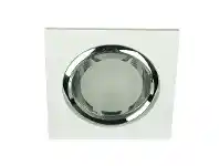 LivingStyles Vida Square Glass Covered White Recessed Downlight (Oriel Lighting) (LF4595WH) offer