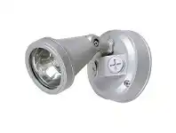 LivingStyles Cadet IP44 G9 Single Exterior Spotlight - Silver (Oriel Lighting) offer