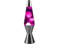 LivingStyles Vesuvius Lava Lamp, Purple / White offer