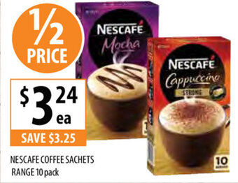 Supabarn Nescafe Coffee Sachets Range 10 Pack offer
