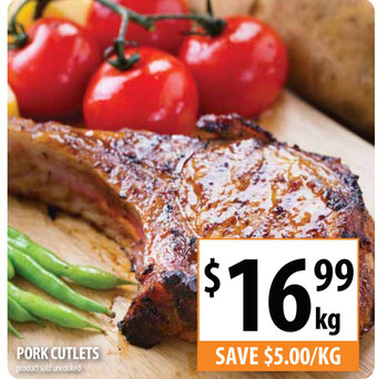 Supabarn Pork Cutlets offer