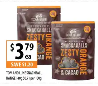Tom and Luke Snackball Range 140g