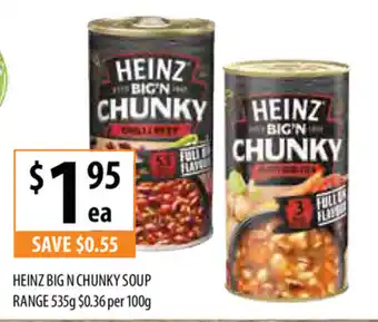 Supabarn Heinz Big Chunky Soup Range 535g offer