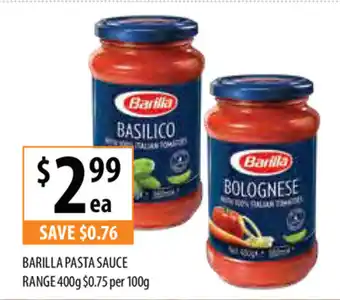 Barilla Pasta Sauce Range 400g