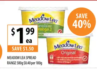 Meadow Lea Spread Range 500g