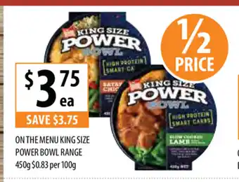 Supabarn On The Menu Kung Size Power Bowl Range 450g offer