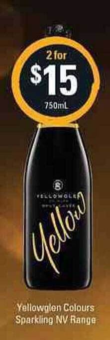 Cellarbrations Yellowglen Colours Sparkling Nv Range offer