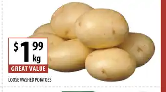 Loose Washed Potatoes