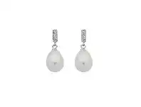 Bevilles Jewellery Silver Synthetic Pearl Drop Earrings offer