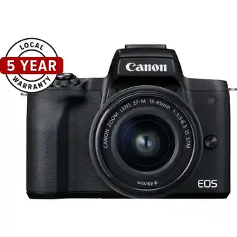 JB Hi-Fi Canon EOS M50 Mark II Mirrorless Camera with EF M15-45 Lens [4K Video] offer