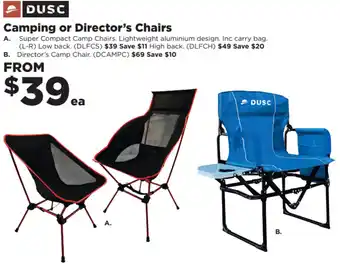Repco Camping Or Director's Chairs offer